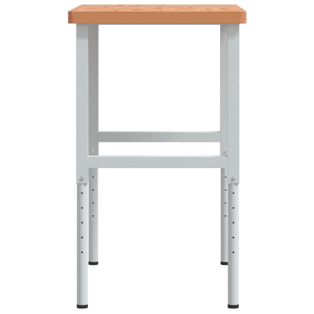 vidaXL Banc de lucru 100x60x(73-99,5) cm lemn masiv fag dreptunghiular vidaXL Banc de lucru 100x60x(73-99,5) cm lemn masiv fag dreptunghiular