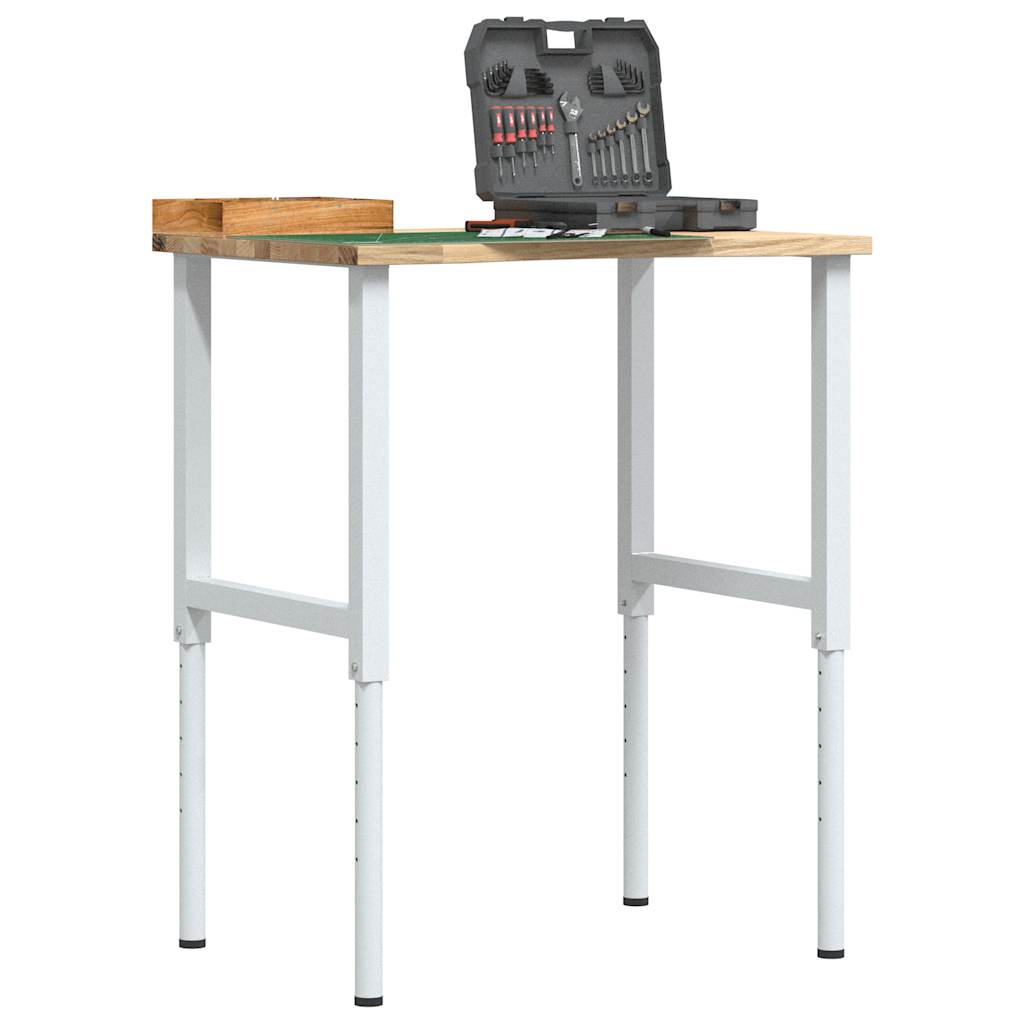 vidaXL Banc lucru 80x60x(71,5-98) cm lemn masiv stejar vidaXL Banc lucru 80x60x(71,5-98) cm lemn masiv stejar