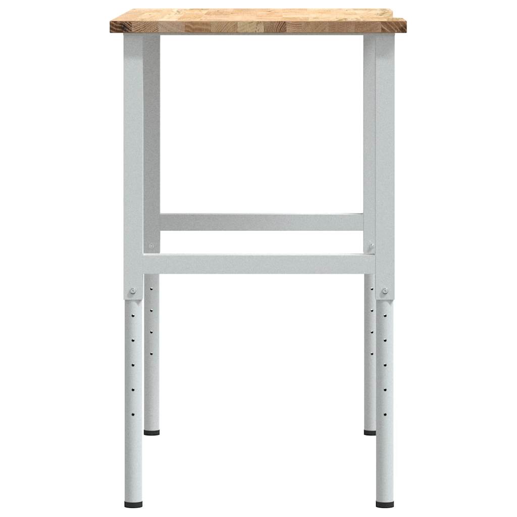 vidaXL Banc lucru 100x60x(71,5-98) cm lemn masiv stejar