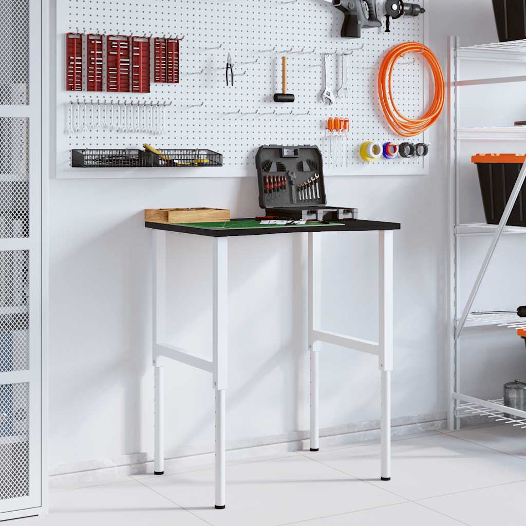 vidaXL Banc lucru maro 80x60x(71,5-98) cm lemn masiv stejar