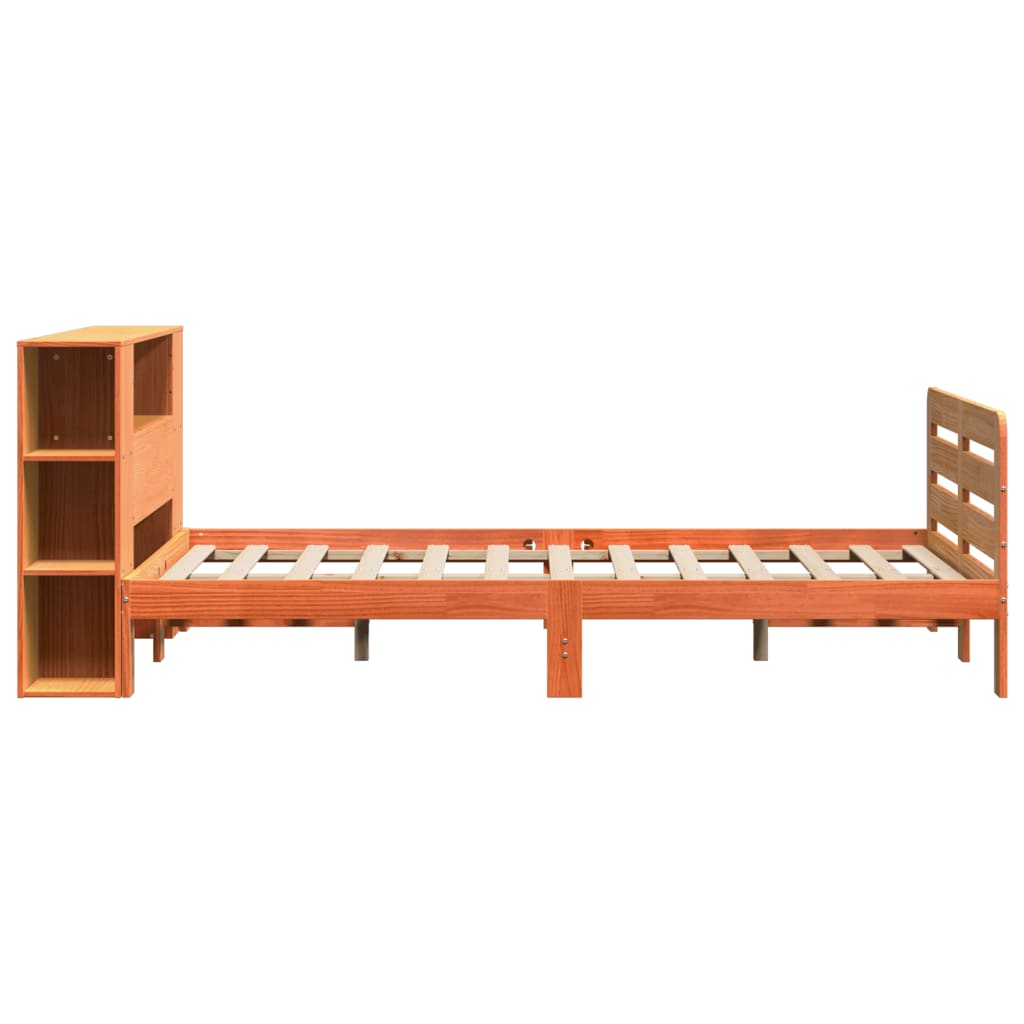 vidaXL Cadru de pat fără saltea, maro ceruit 150x200 cm lemn masiv pin vidaXL Cadru de pat fără saltea, maro ceruit 150x200 cm lemn masiv pin