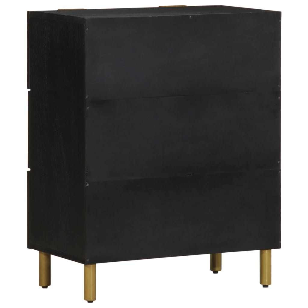 vidaXL Dulapuri, 2 buc., negru, 60x33x75 cm, lemn prelucrat vidaXL Dulapuri, 2 buc., negru, 60x33x75 cm, lemn prelucrat