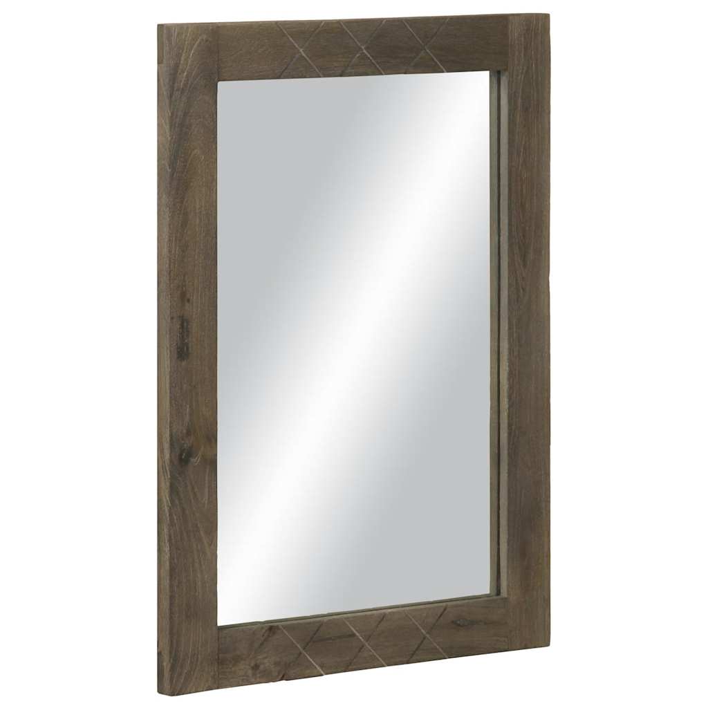 vidaXL Set de mobilier de baie 3 piese din lemn masiv de mango negru