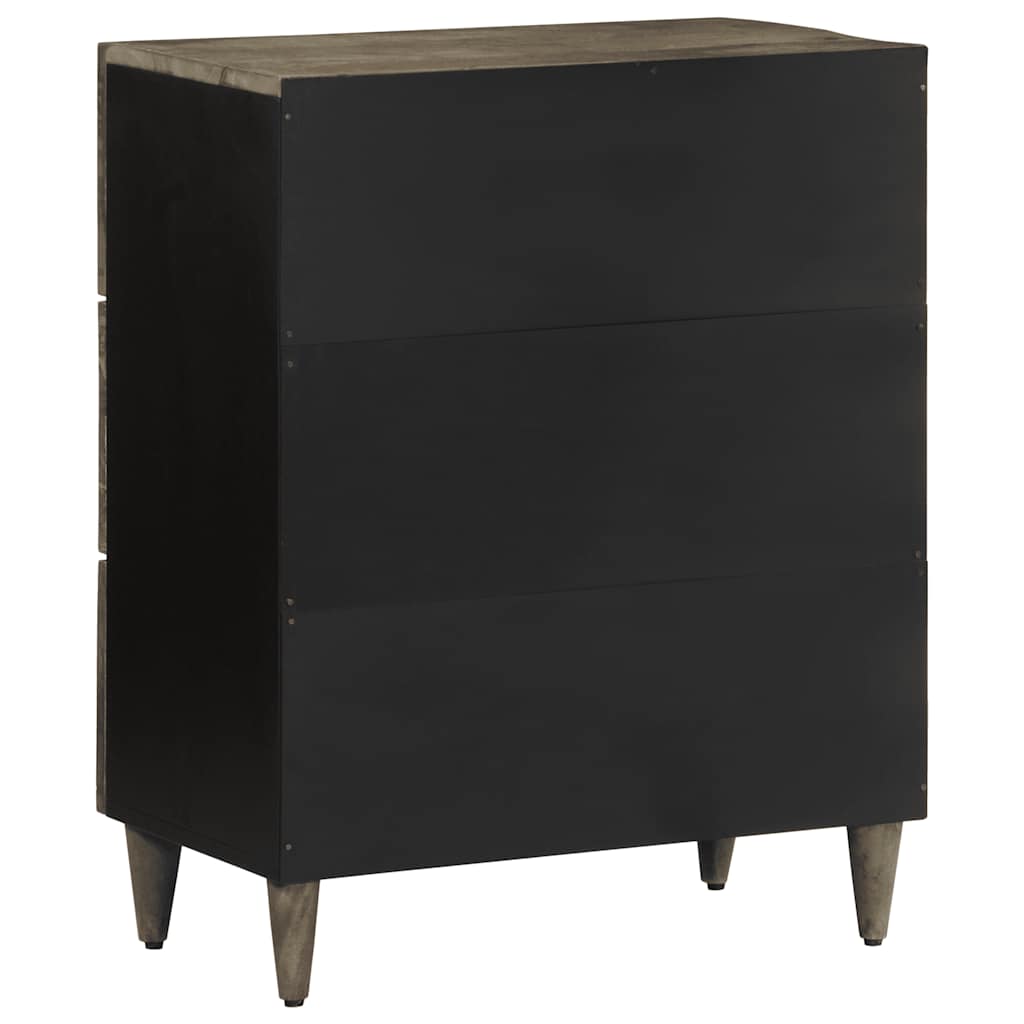 vidaXL Bufete 2 buc Gri deschis 60x33,5x75 cm Lemn masiv de mango