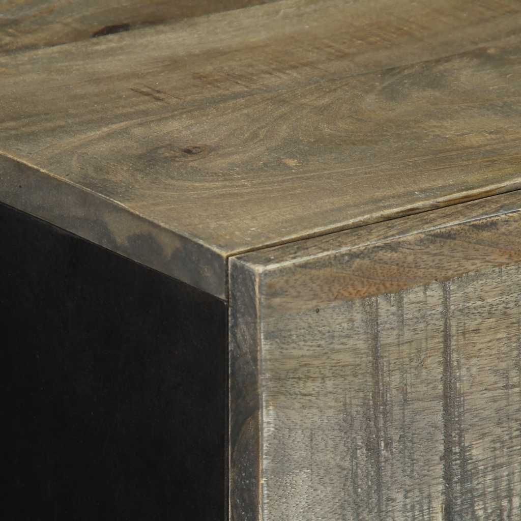 vidaXL Bufete 2 buc Gri deschis 60x33,5x75 cm Lemn masiv de mango