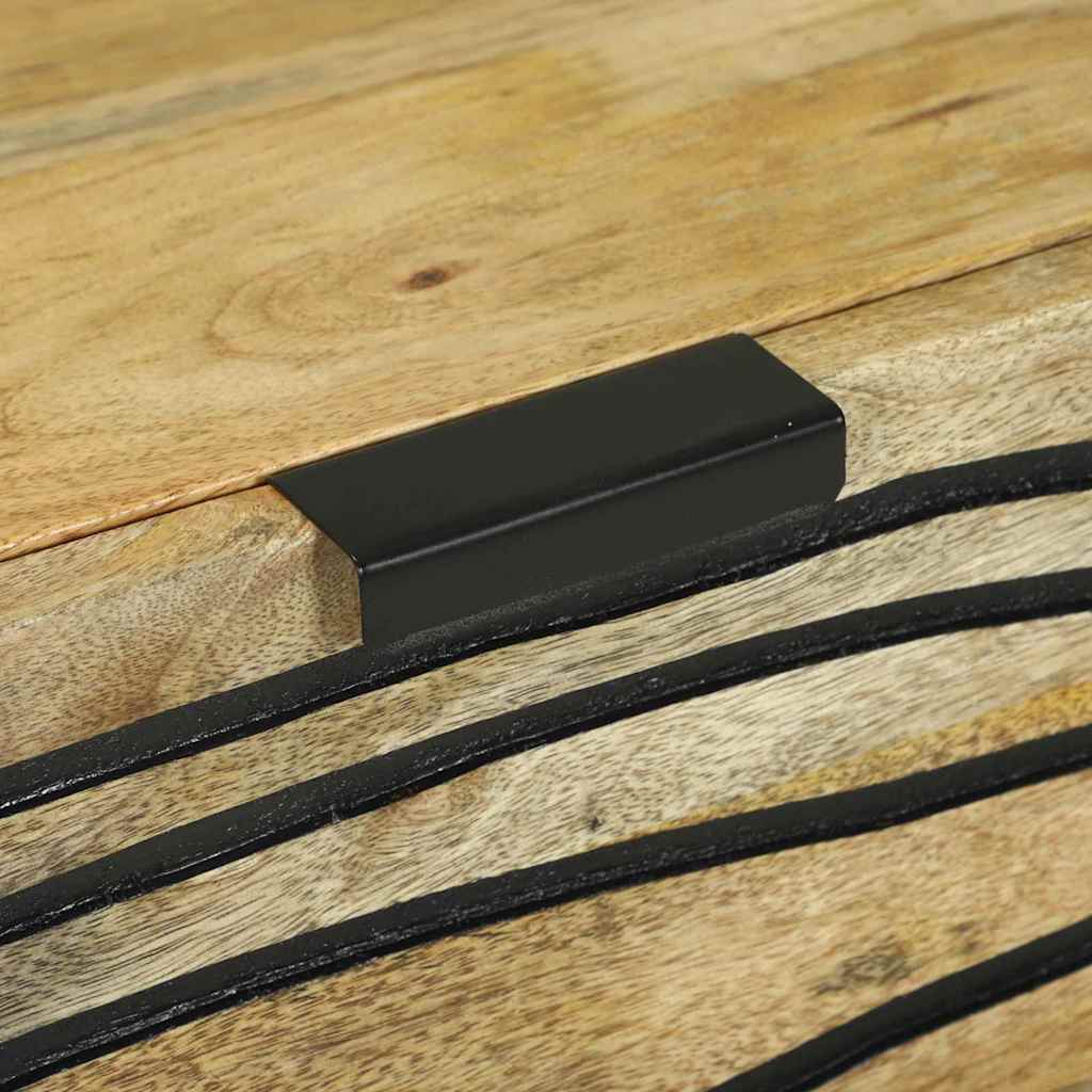 vidaXL Set de bufet cu sertar 2 pcs natural 60 x 33,5 x 75 cm