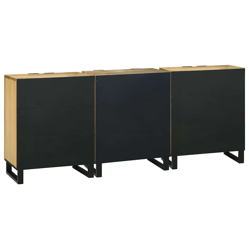 vidaXL Set de mobilier pentru baie cu sertar 3 pcs Maro Lemn compozit