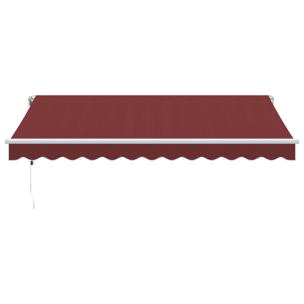 vidaXL Copertina retractabilă automat, vișiniu, 350x250 cm