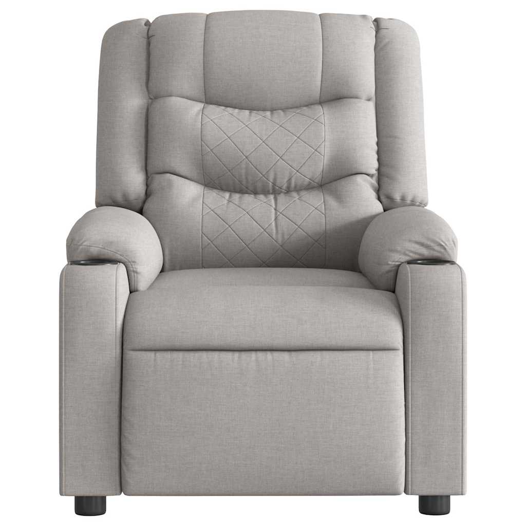 vidaXL Scaun reclinabil electric Cloud Grey Fabric vidaXL Scaun reclinabil electric Cloud Grey Fabric