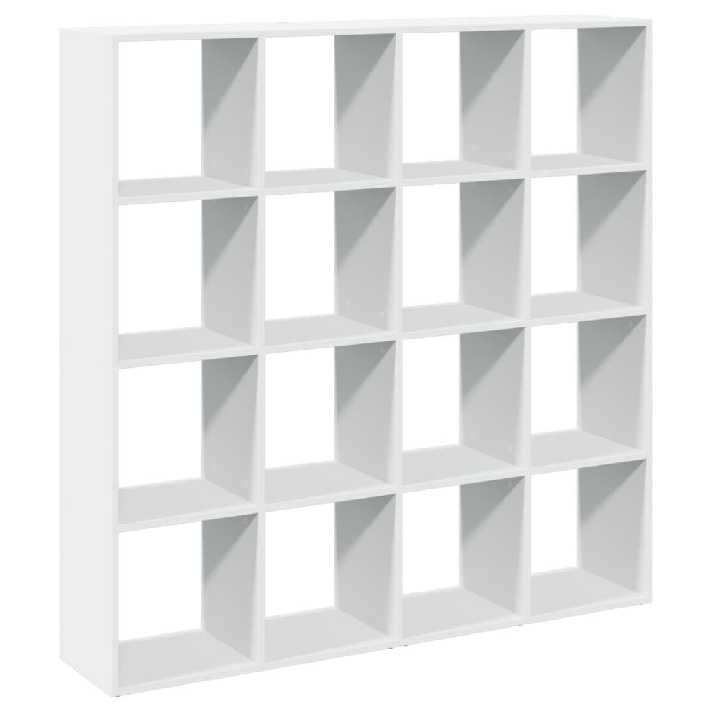 vidaXL Bibliotecă, alb, 137,5x29x137,5 cm, lemn prelucrat vidaXL Bibliotecă, alb, 137,5x29x137,5 cm, lemn prelucrat