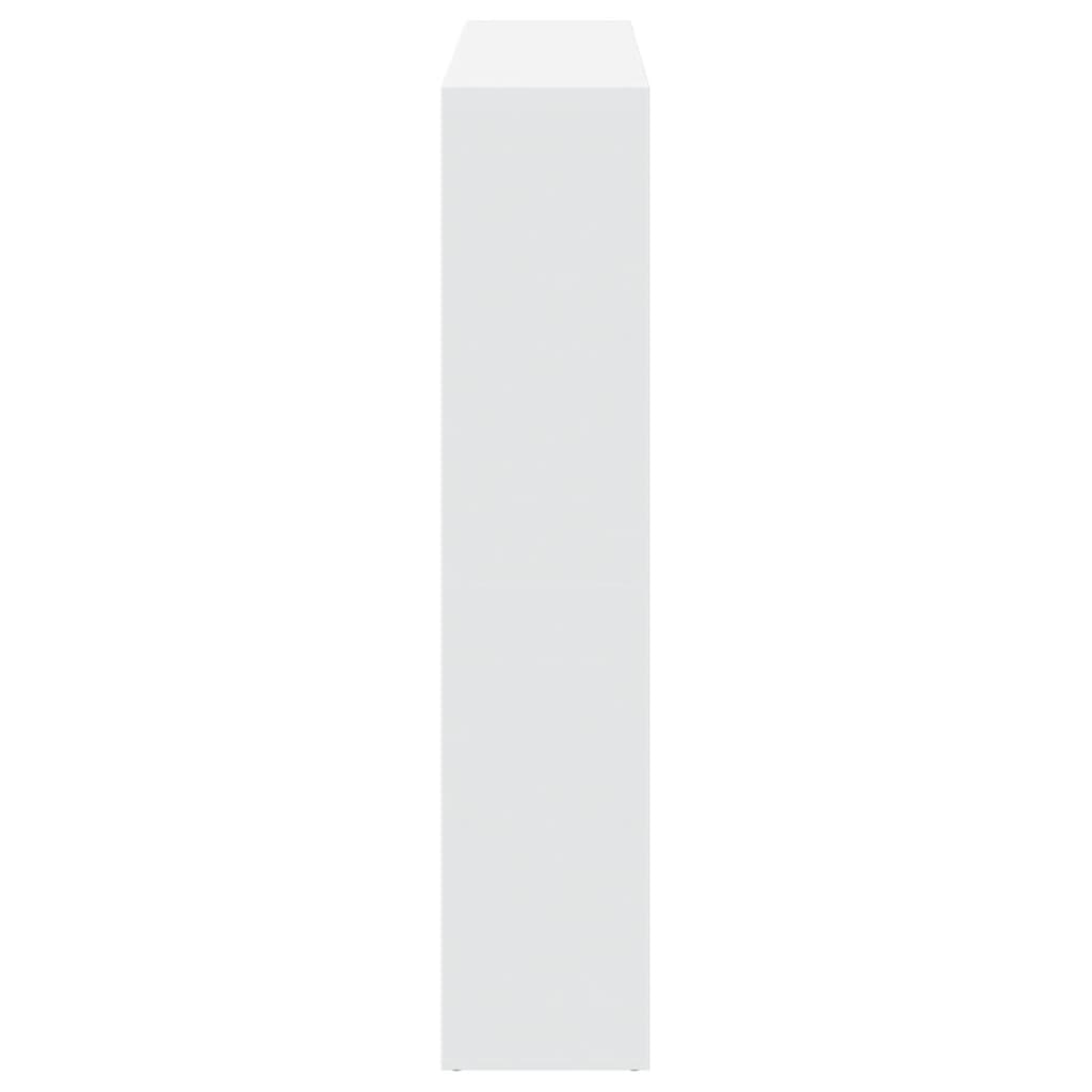 vidaXL Bibliotecă, alb, 137,5x29x137,5 cm, lemn prelucrat vidaXL Bibliotecă, alb, 137,5x29x137,5 cm, lemn prelucrat