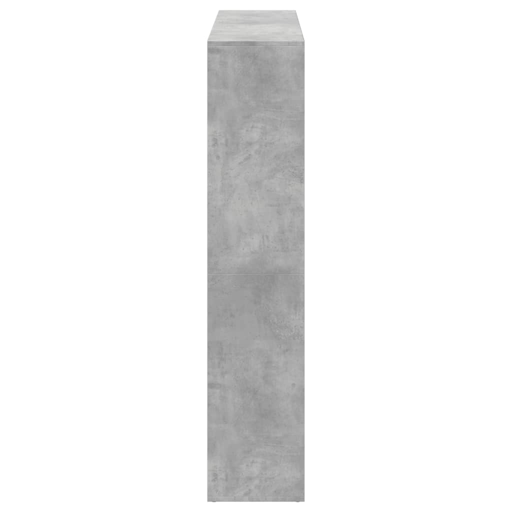 vidaXL Bibliotecă, gri beton, 137,5x29x137,5 cm, lemn prelucrat vidaXL Bibliotecă, gri beton, 137,5x29x137,5 cm, lemn prelucrat