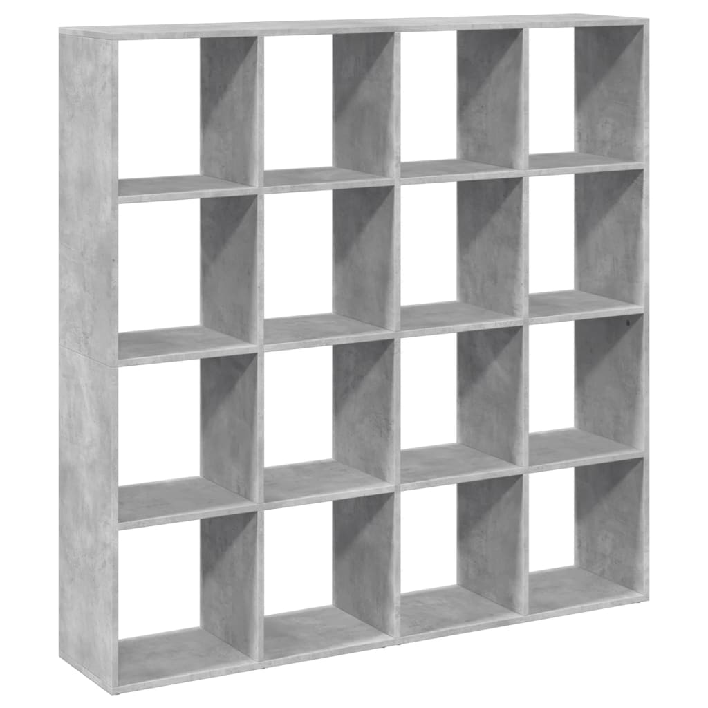 vidaXL Bibliotecă, gri beton, 137,5x29x137,5 cm, lemn prelucrat vidaXL Bibliotecă, gri beton, 137,5x29x137,5 cm, lemn prelucrat