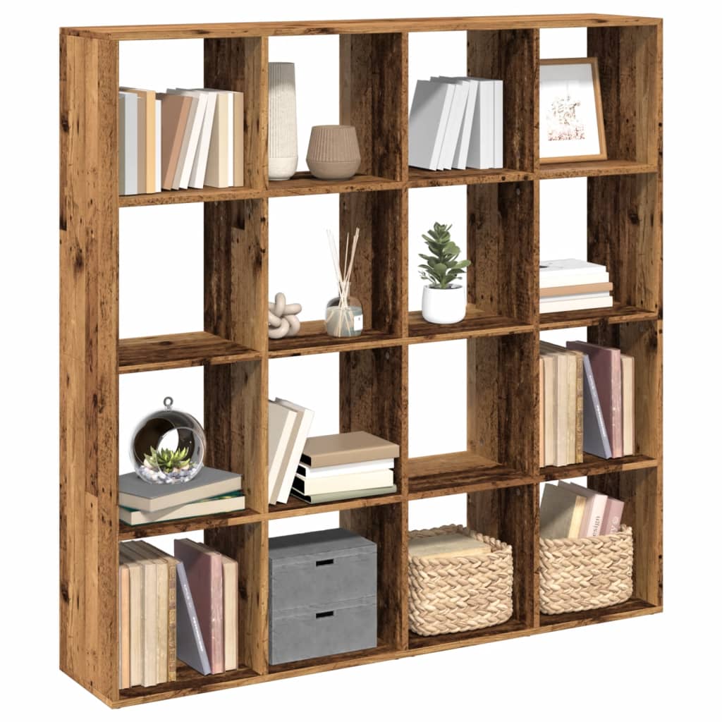 vidaXL Bibliotecă, lemn vechi, 137,5x29x137,5 cm, lemn prelucrat vidaXL Bibliotecă, lemn vechi, 137,5x29x137,5 cm, lemn prelucrat