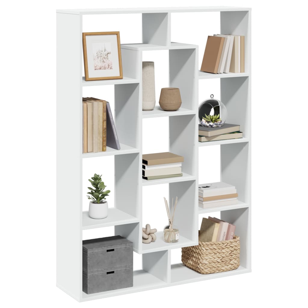vidaXL Bibliotecă, alb, 102x29x143 cm, lemn prelucrat vidaXL Bibliotecă, alb, 102x29x143 cm, lemn prelucrat