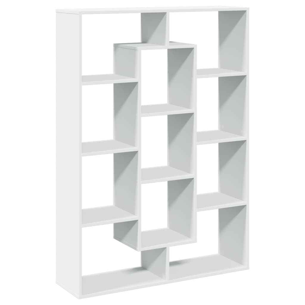 vidaXL Bibliotecă, alb, 102x29x143 cm, lemn prelucrat vidaXL Bibliotecă, alb, 102x29x143 cm, lemn prelucrat