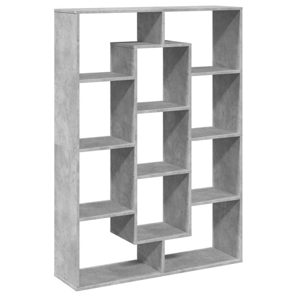 vidaXL Bibliotecă, gri beton, 102x29x143 cm, lemn prelucrat vidaXL Bibliotecă, gri beton, 102x29x143 cm, lemn prelucrat