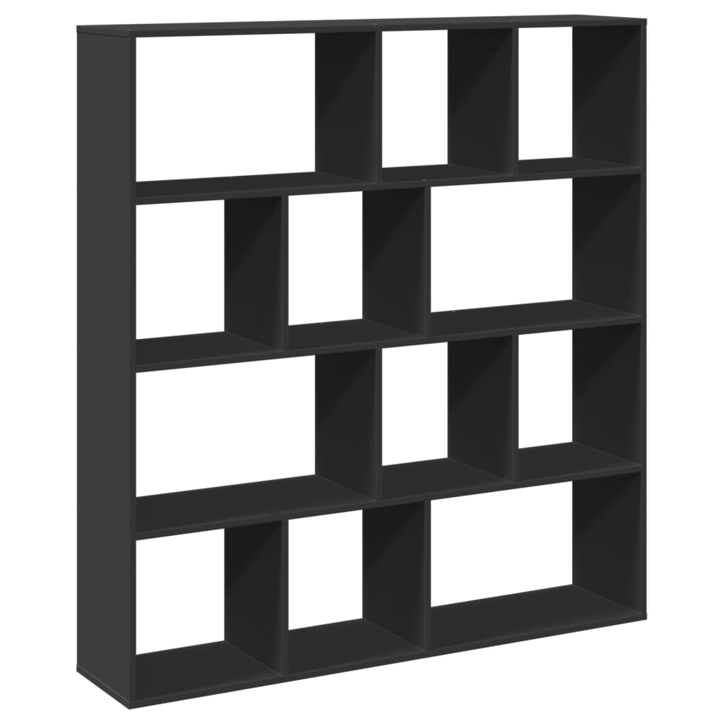 vidaXL Bibliotecă, negru, 132x29x141,5 cm, lemn prelucrat vidaXL Bibliotecă, negru, 132x29x141,5 cm, lemn prelucrat