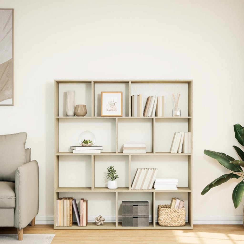 vidaXL Bibliotecă, stejar Sonoma, 132x29x141,5 cm, lemn prelucrat vidaXL Bibliotecă, stejar Sonoma, 132x29x141,5 cm, lemn prelucrat