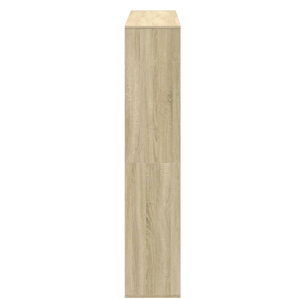vidaXL Bibliotecă, stejar Sonoma, 132x29x141,5 cm, lemn prelucrat vidaXL Bibliotecă, stejar Sonoma, 132x29x141,5 cm, lemn prelucrat