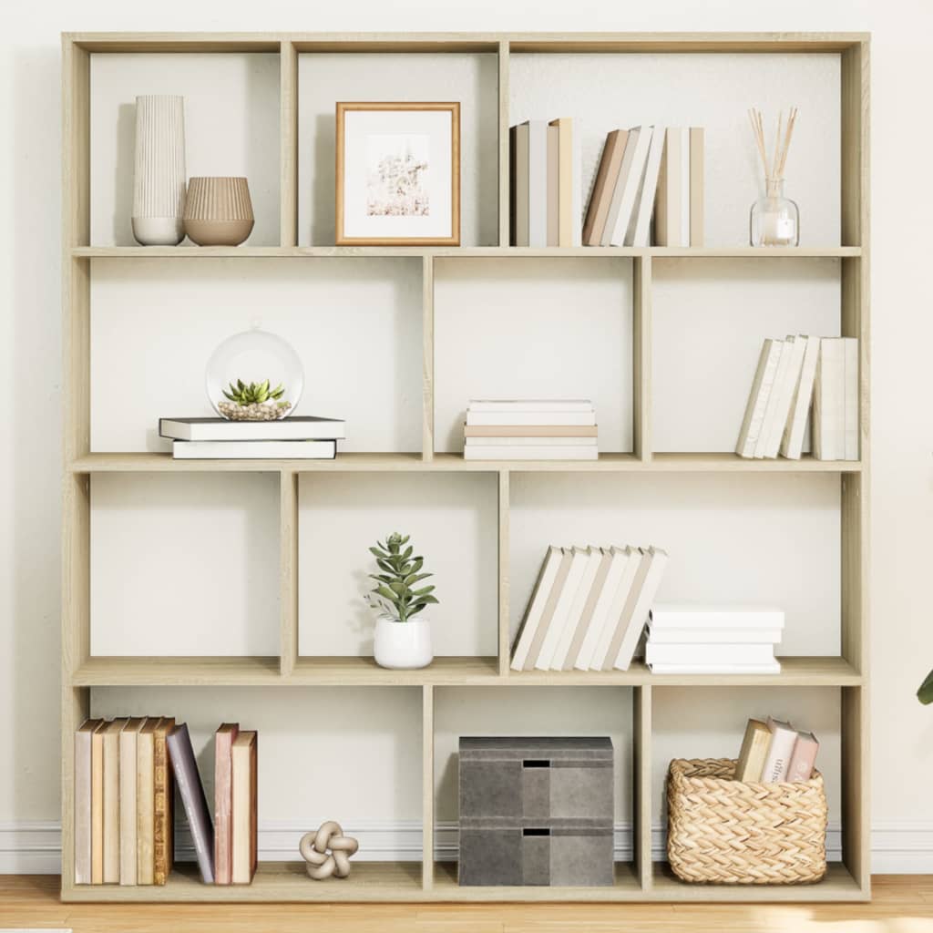 vidaXL Bibliotecă, stejar Sonoma, 132x29x141,5 cm, lemn prelucrat vidaXL Bibliotecă, stejar Sonoma, 132x29x141,5 cm, lemn prelucrat