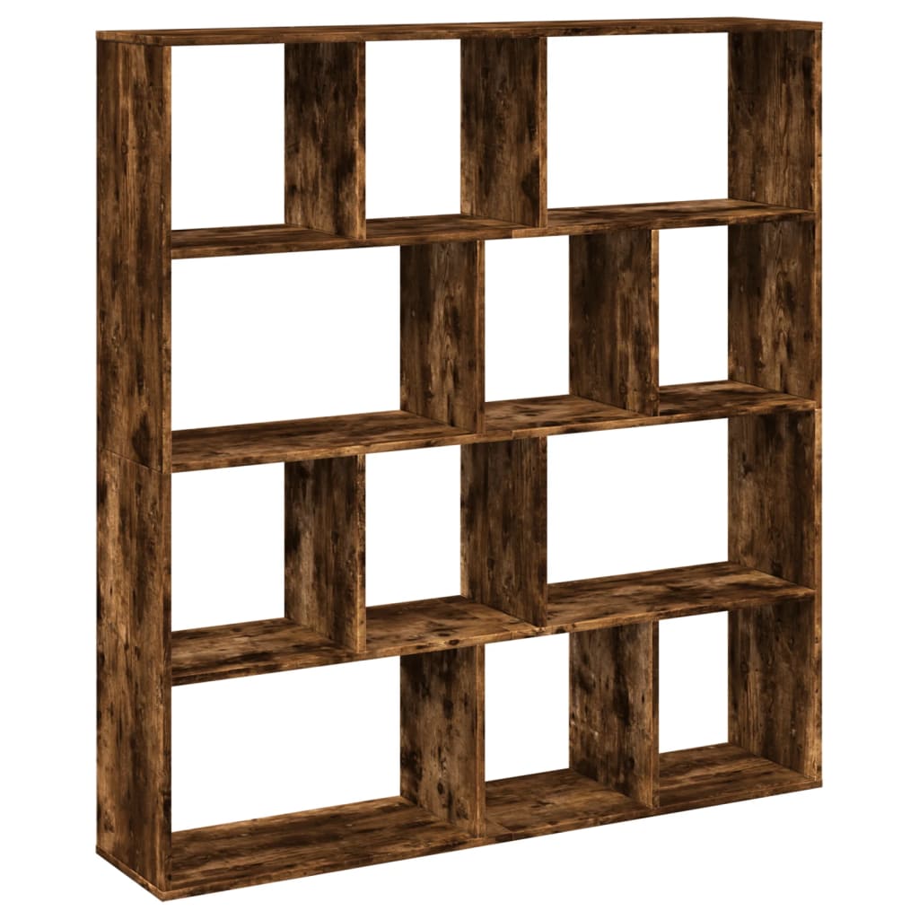 vidaXL Bibliotecă, stejar fumuriu, 132x29x141,5 cm, lemn prelucrat vidaXL Bibliotecă, stejar fumuriu, 132x29x141,5 cm, lemn prelucrat