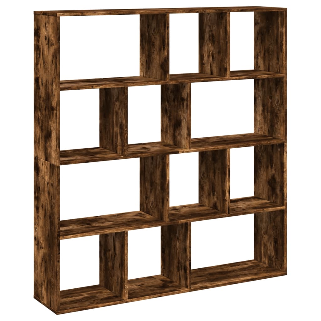 vidaXL Bibliotecă, stejar fumuriu, 132x29x141,5 cm, lemn prelucrat vidaXL Bibliotecă, stejar fumuriu, 132x29x141,5 cm, lemn prelucrat