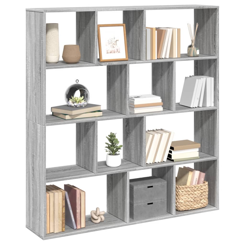 vidaXL Bibliotecă, gri sonoma, 132x29x141,5 cm, lemn prelucrat vidaXL Bibliotecă, gri sonoma, 132x29x141,5 cm, lemn prelucrat