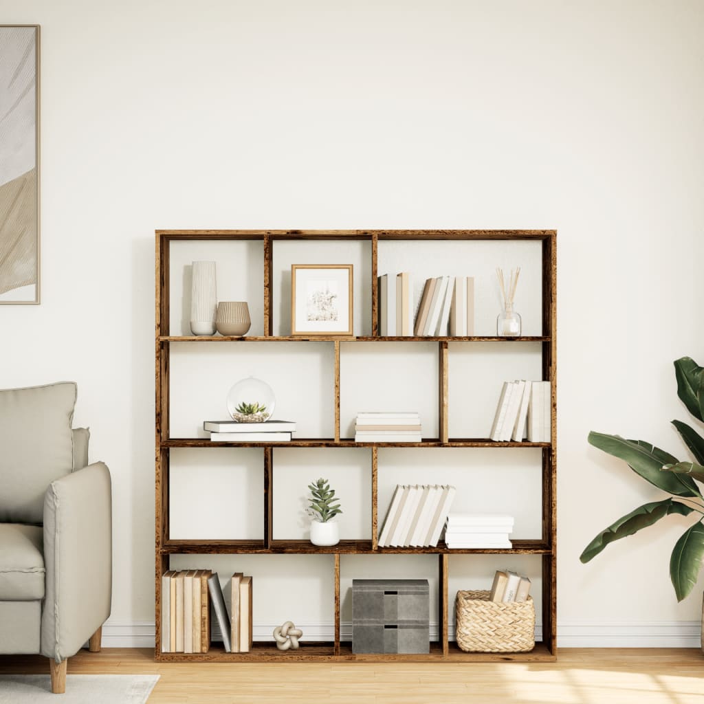 vidaXL Bibliotecă, lemn vechi, 132x29x141,5 cm, lemn prelucrat vidaXL Bibliotecă, lemn vechi, 132x29x141,5 cm, lemn prelucrat