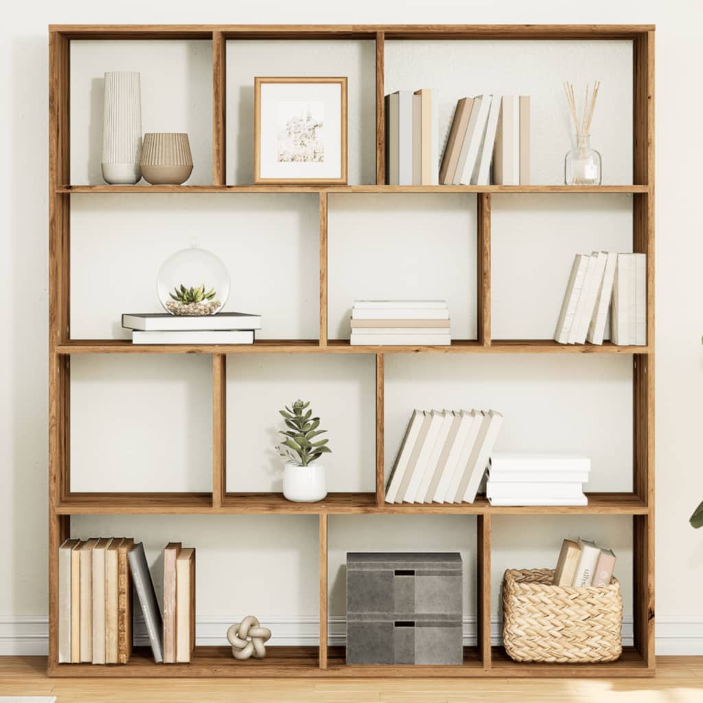 vidaXL Bibliotecă, stejar artizanal, 132x29x141,5 cm, lemn prelucrat vidaXL Bibliotecă, stejar artizanal, 132x29x141,5 cm, lemn prelucrat