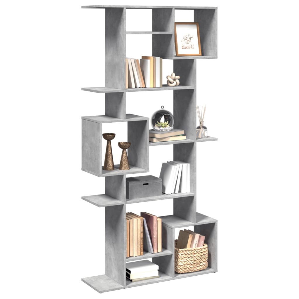 vidaXL Bibliotecă, gri beton, 92x29x188 cm, lemn prelucrat vidaXL Bibliotecă, gri beton, 92x29x188 cm, lemn prelucrat