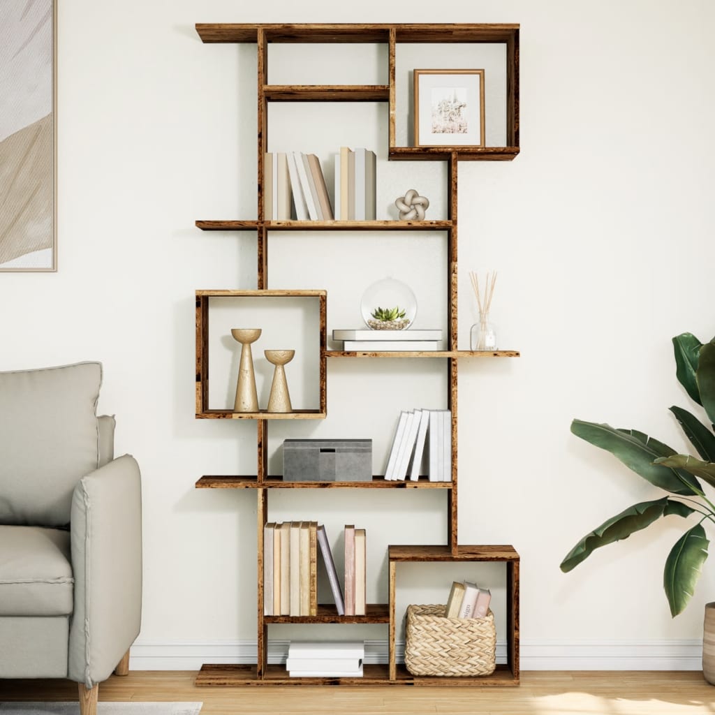 vidaXL Bibliotecă, lemn vechi, 92x29x188 cm, lemn prelucrat vidaXL Bibliotecă, lemn vechi, 92x29x188 cm, lemn prelucrat