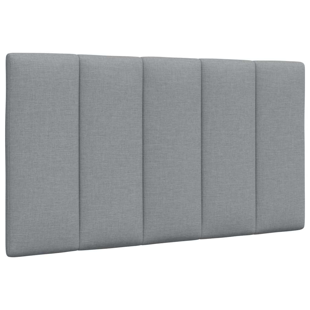 vidaXL Cadru de pat fără saltea, gri deschis, 90x190 cm, textil