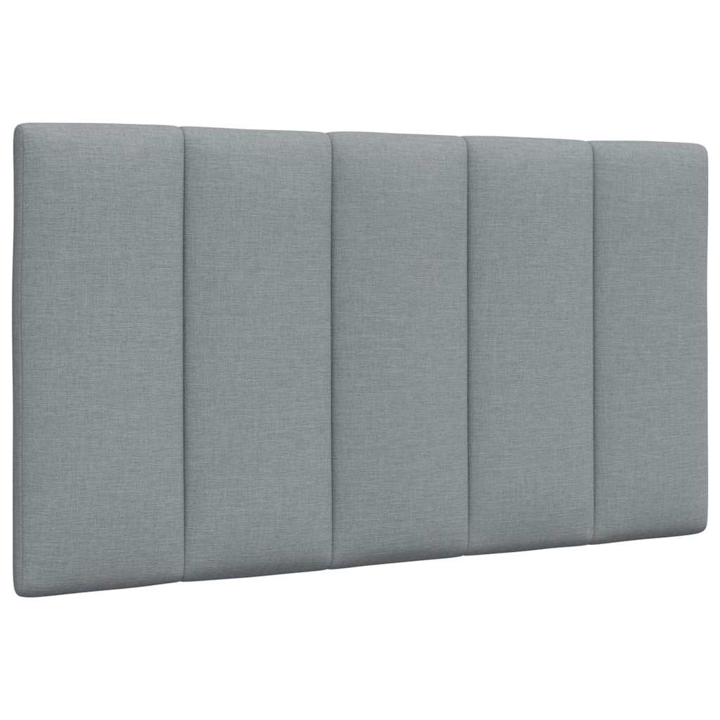 vidaXL Cadru de pat fără saltea, gri deschis, 90x200 cm, textil