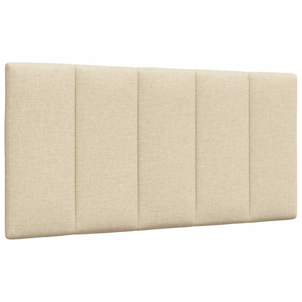 vidaXL Cadru de pat fără saltea, crem, 100x200 cm, textil