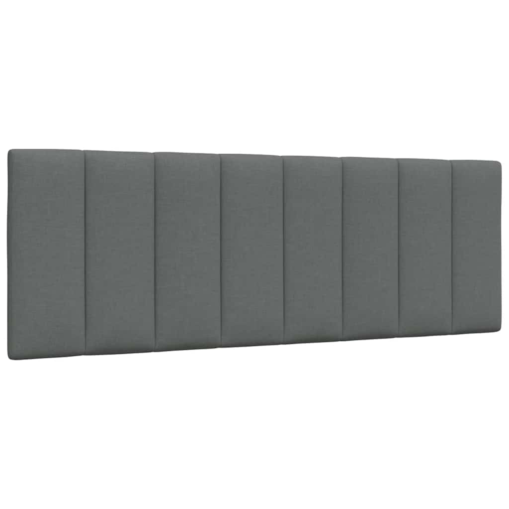 vidaXL Cadru de pat fără saltea, gri închis, 120x200 cm, textil