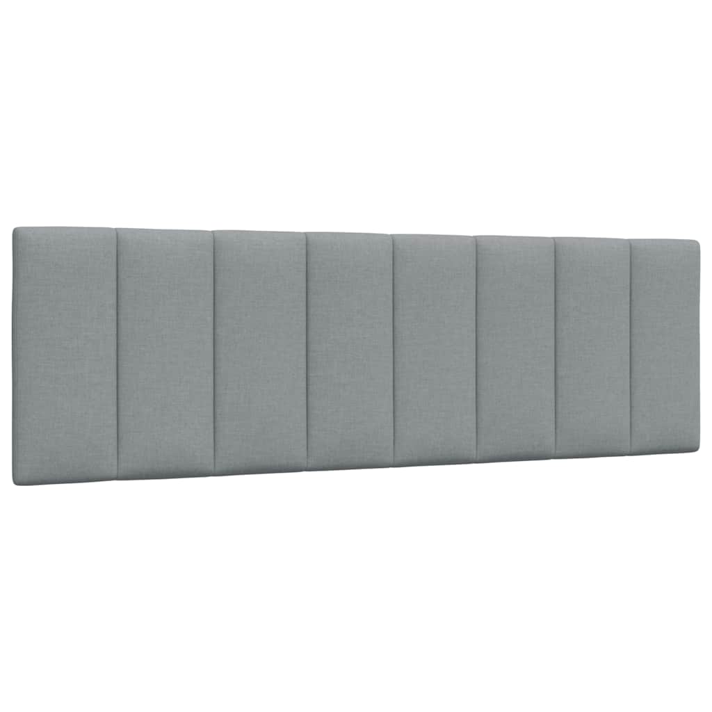 vidaXL Cadru de pat fără saltea, gri deschis, 160x200 cm, textil