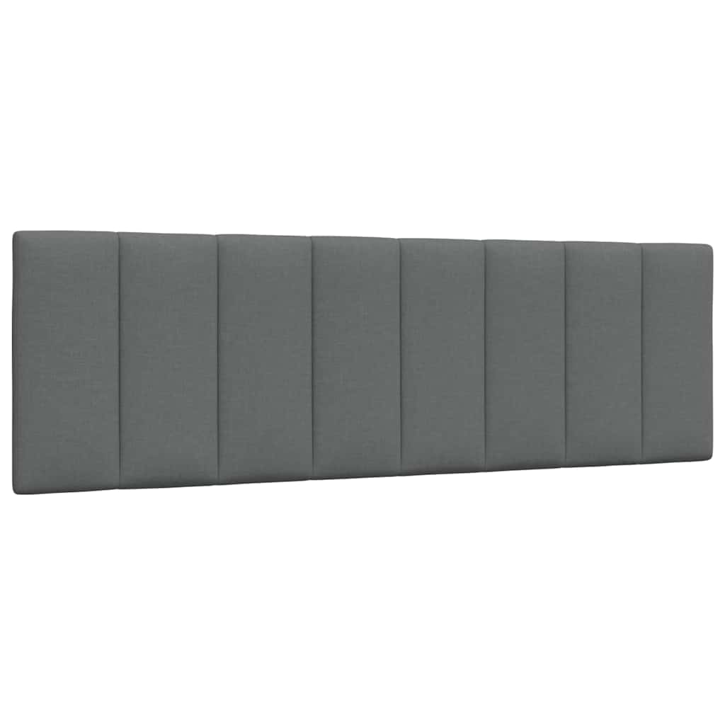 vidaXL Cadru de pat fără saltea, gri închis, 160x200 cm, textil
