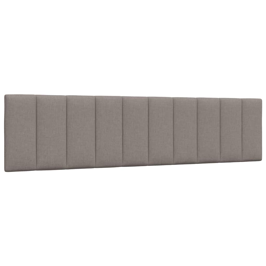 vidaXL Cadru de pat fără saltea, gri taupe, 200x200 cm, textil vidaXL Cadru de pat fără saltea, gri taupe, 200x200 cm, textil