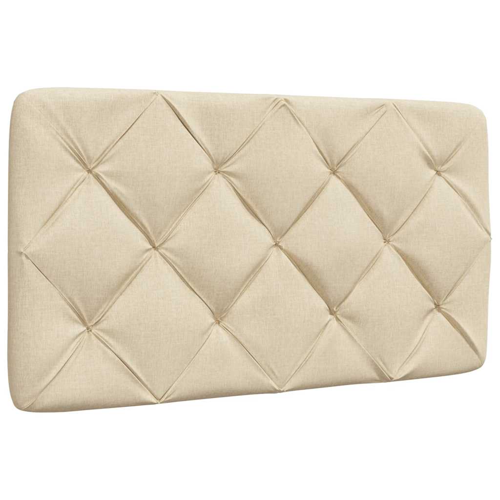 vidaXL Cadru de pat fără saltea cremă 90x190 cm țesătură vidaXL Cadru de pat fără saltea cremă 90x190 cm țesătură