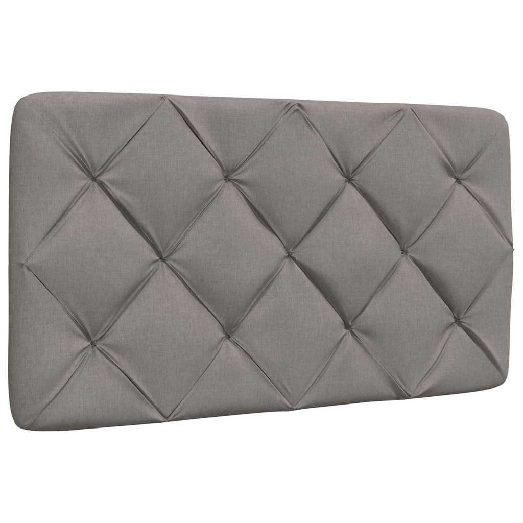 vidaXL Cadru de pat fără saltea Taupe 90x200 cm țesătură