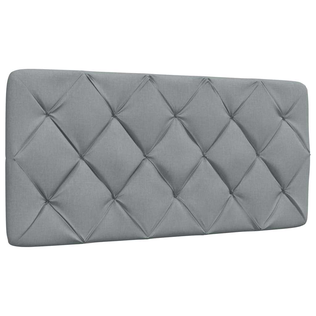 vidaXL Cadru de pat fără saltea, gri deschis, 100x200 cm, textil