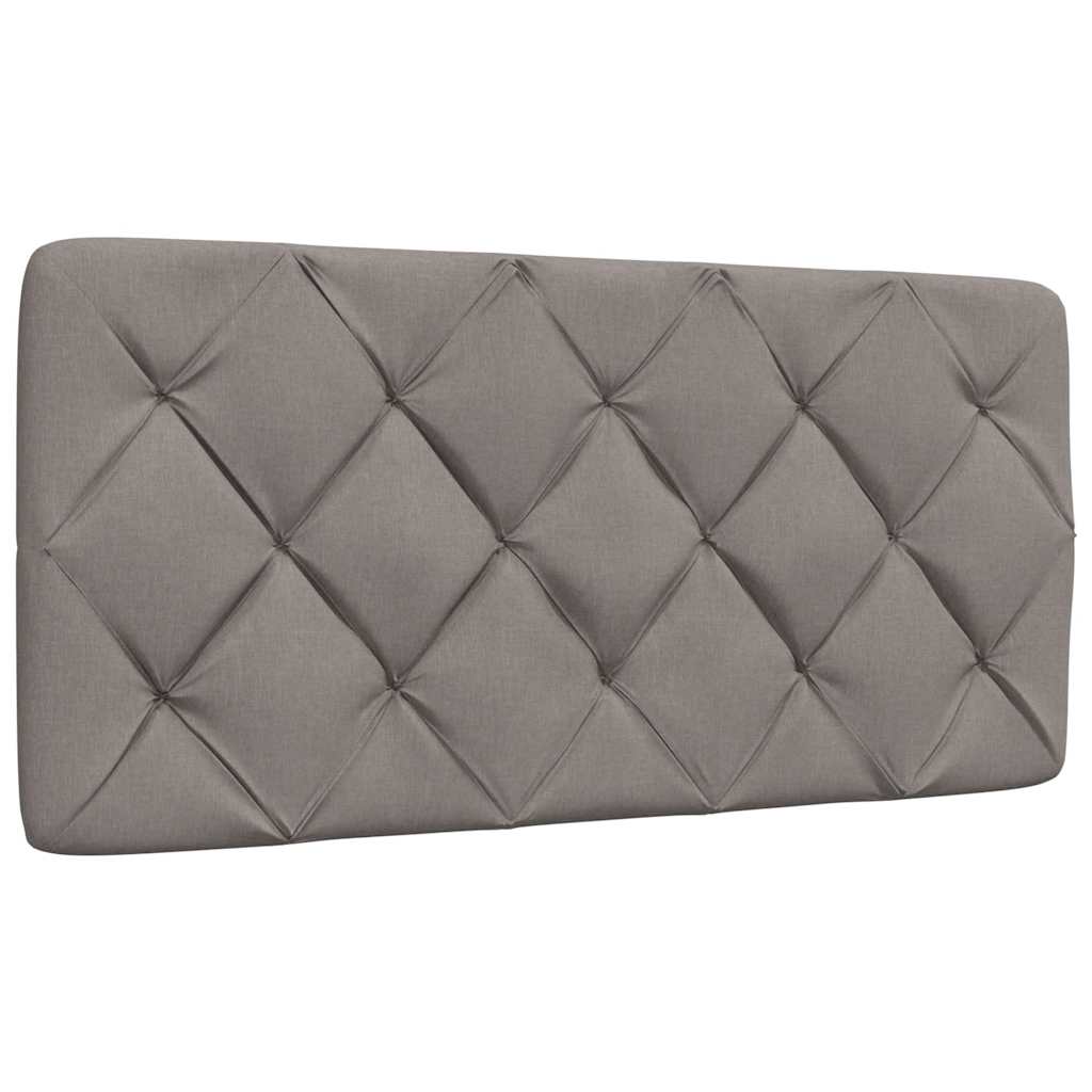 vidaXL Cadru de pat fără saltea, gri taupe, 100x200 cm, textil vidaXL Cadru de pat fără saltea, gri taupe, 100x200 cm, textil