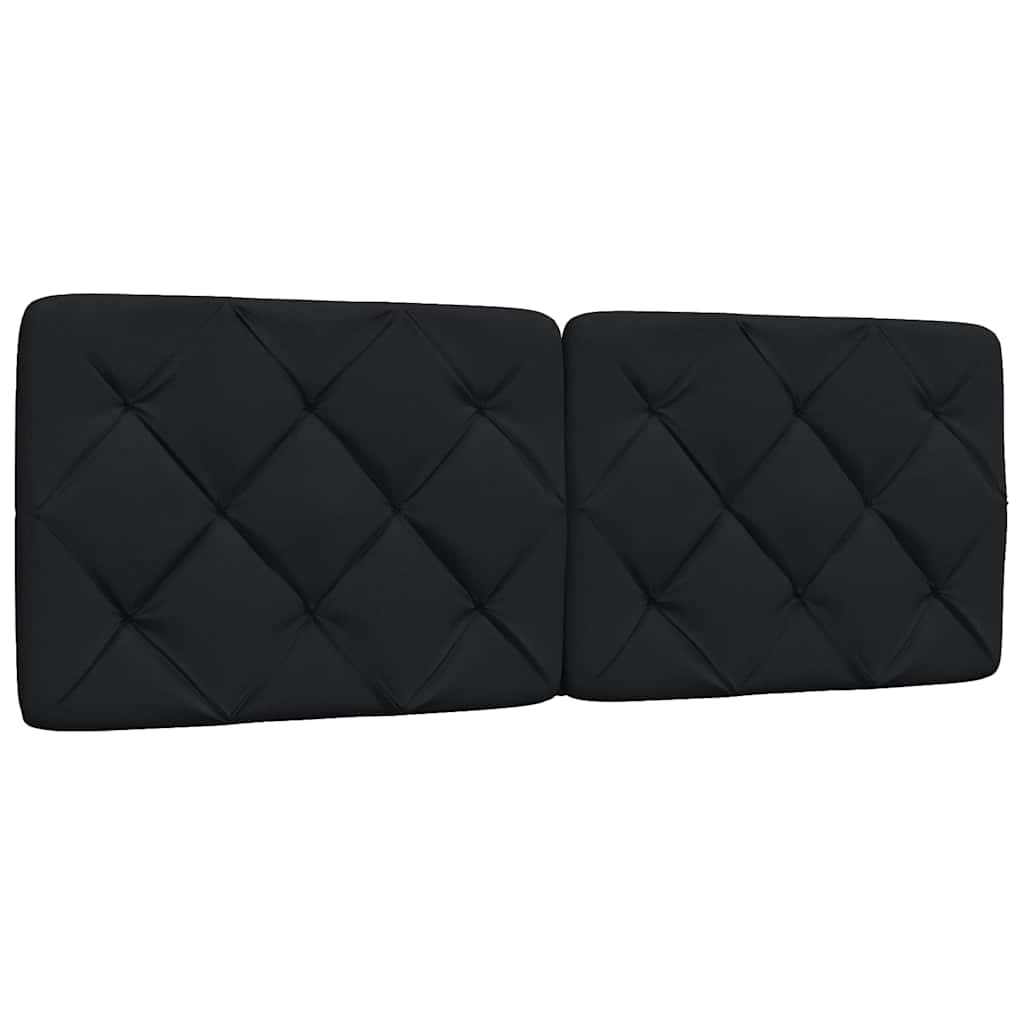 vidaXL Cadru de pat fără saltea, negru, 140x190 cm, textil