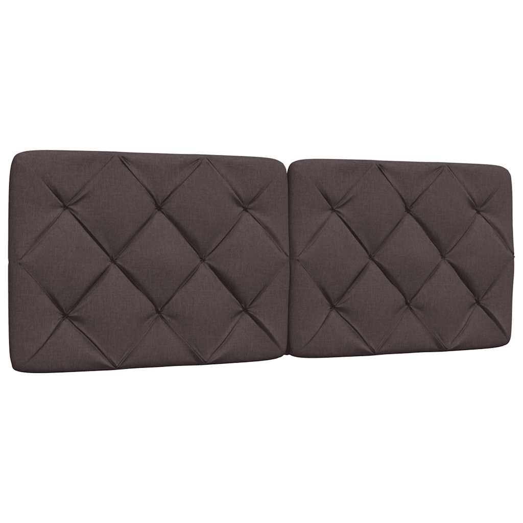 vidaXL Cadru de pat fără saltea, maro închis, 140x200 cm, textil vidaXL Cadru de pat fără saltea, maro închis, 140x200 cm, textil
