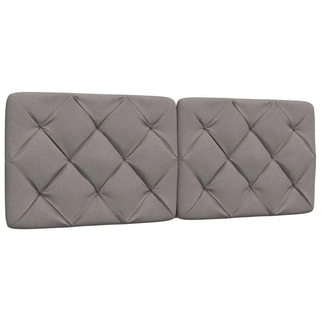 vidaXL Cadru de pat fără saltea, gri taupe, 140x200 cm, textil vidaXL Cadru de pat fără saltea, gri taupe, 140x200 cm, textil