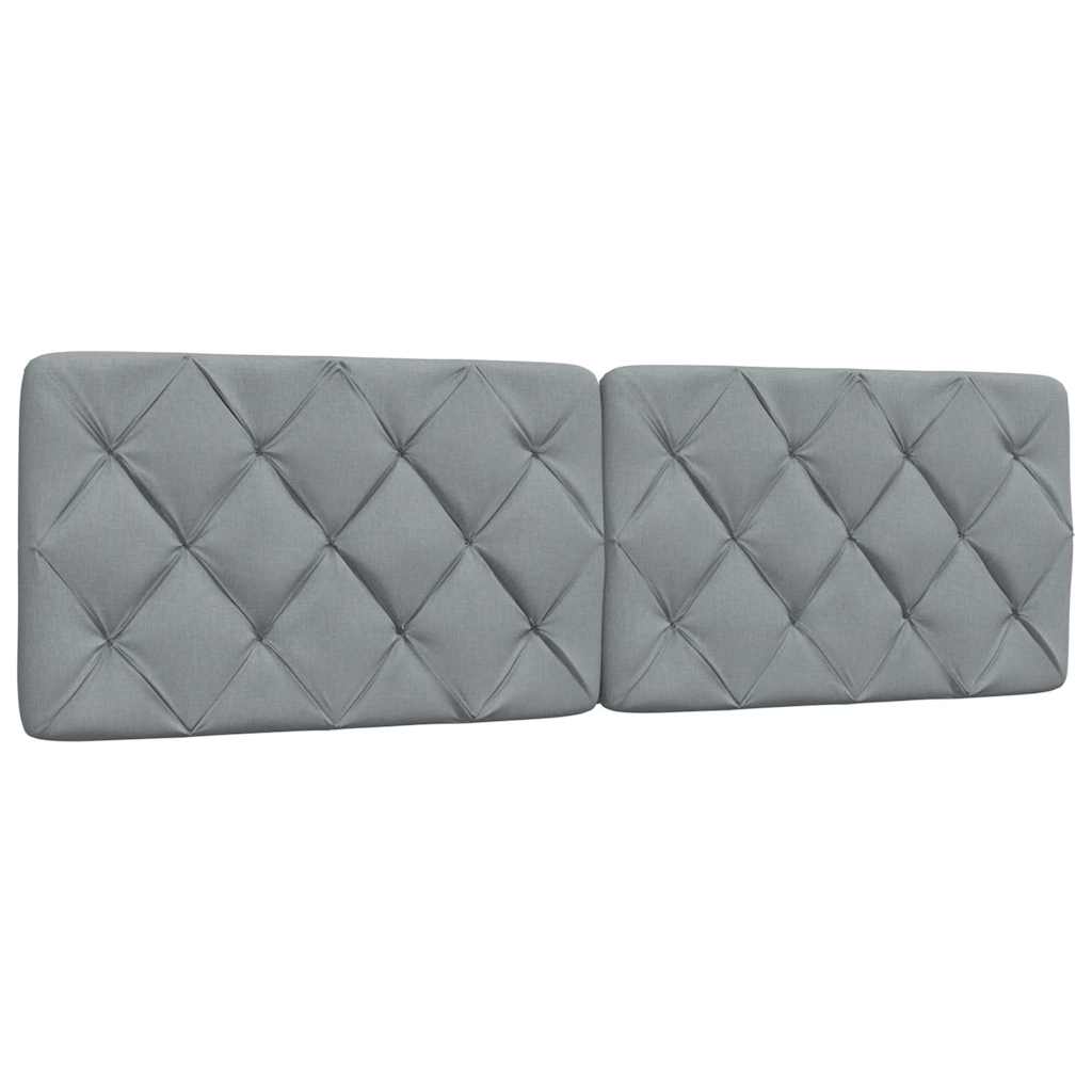 vidaXL Cadru de pat fără saltea, gri deschis, 160x200 cm, textil