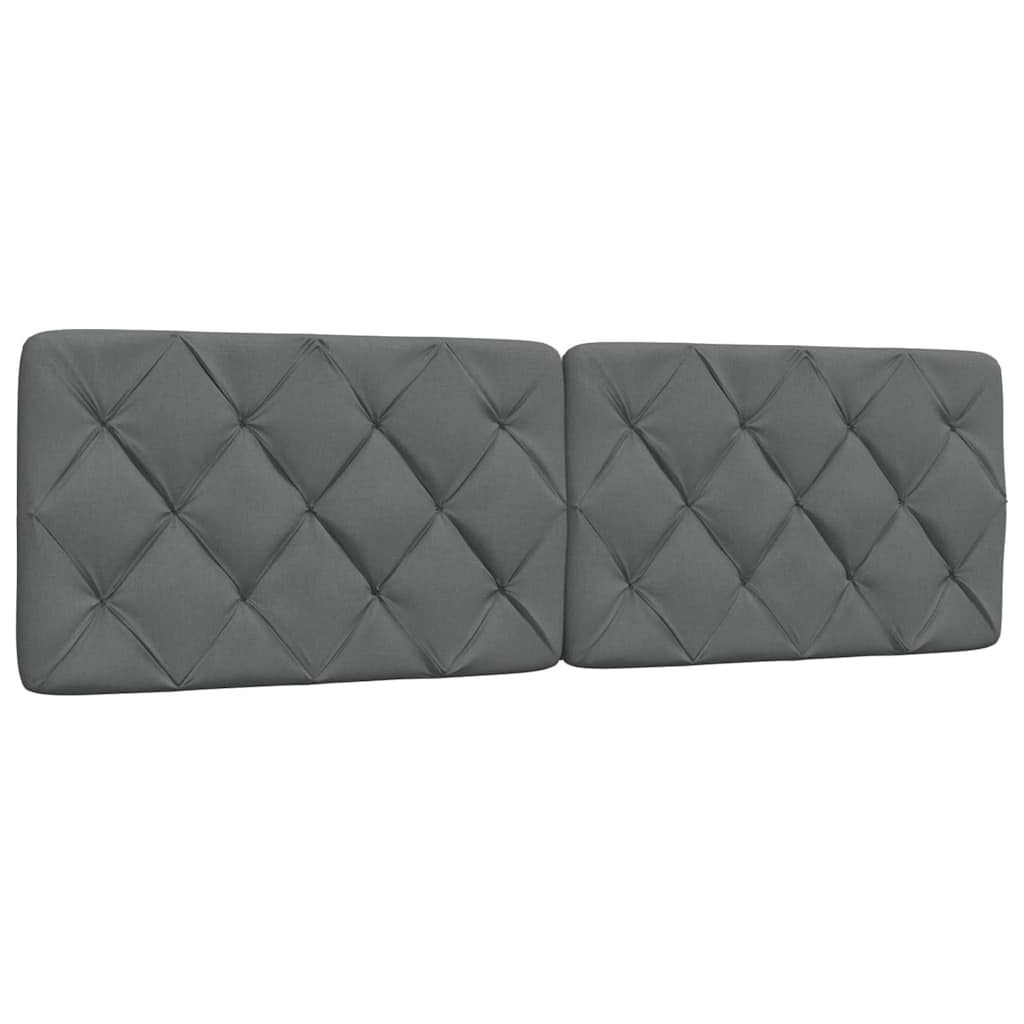 vidaXL Cadru de pat fără saltea, gri închis, 160x200 cm, textil