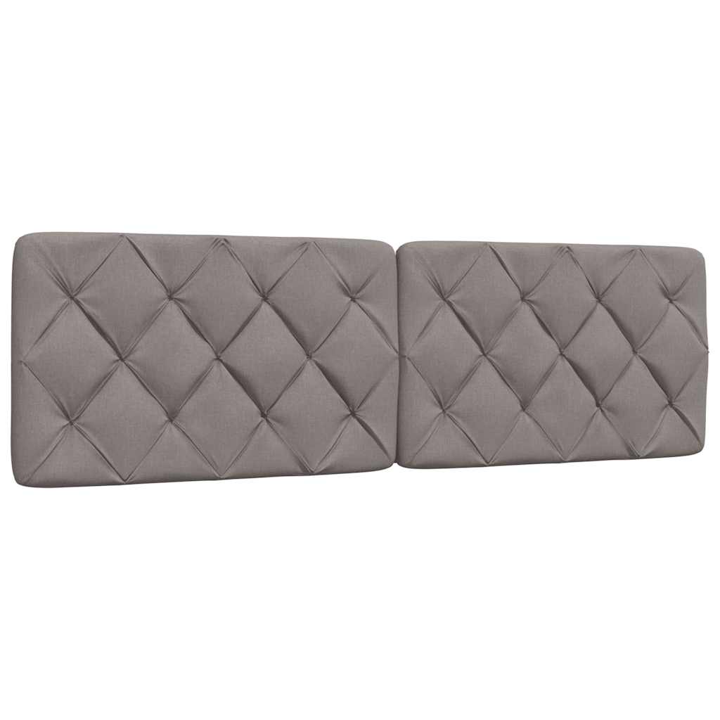 vidaXL Cadru de pat fără saltea, gri taupe, 160x200 cm, textil vidaXL Cadru de pat fără saltea, gri taupe, 160x200 cm, textil