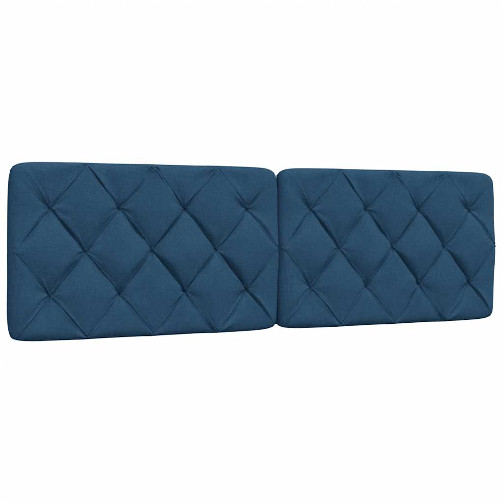 vidaXL Cadru de pat fără saltea, albastru, 160x200 cm, textil